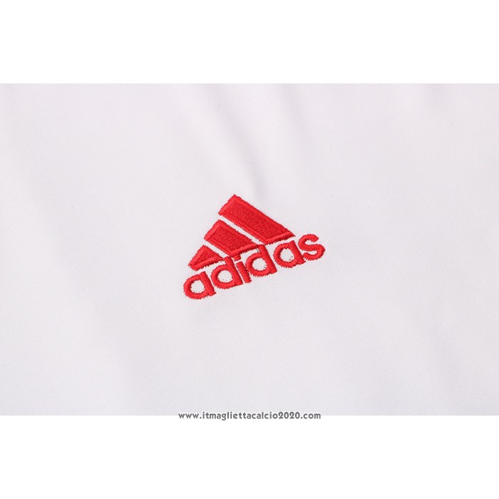 Tuta da Track Manchester United Manica Corta 2021 2022 Bianco